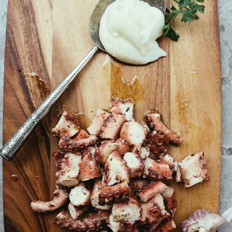 pulpo con ali oli